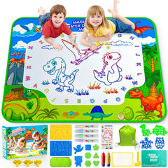 GORISPI Water Doodle Mat 40x32 inches enables mess-free creativity for kids.