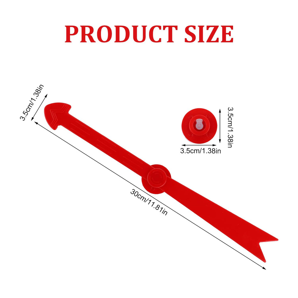 Gosknor large arrow spinner side view, smooth rotation for group games.