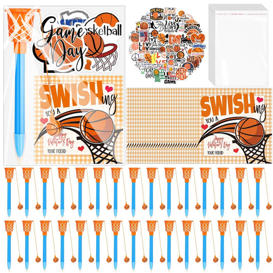 Gosodeny basketball pen set, ideal for Valentine gift exchanges at sports-themed parties.