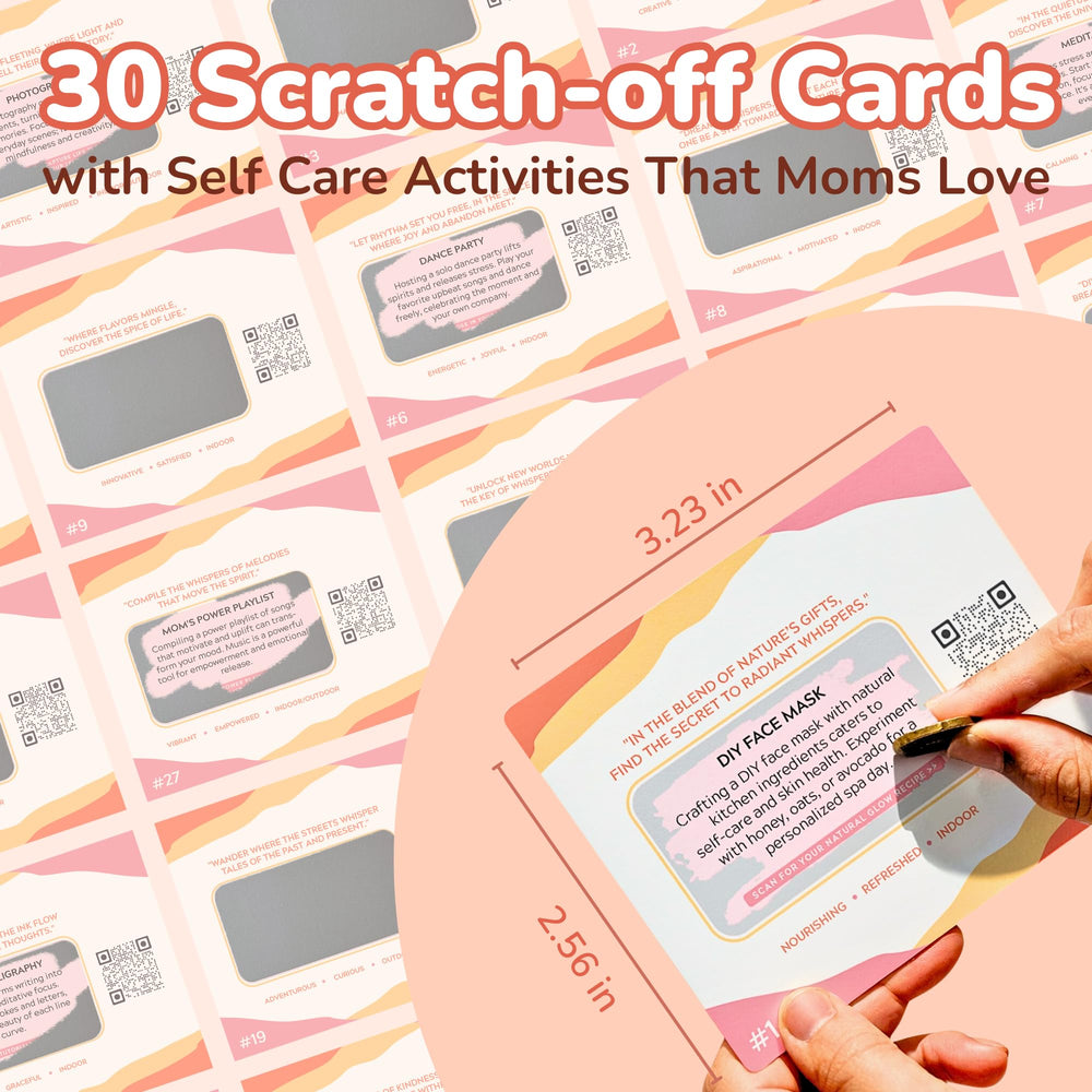 Women enjoying a quick self-care activity from the card set at home.