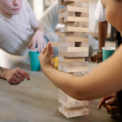 GOTHINK outdoor play with 60 blocks fosters patience, cooperation, and hands-on learning.