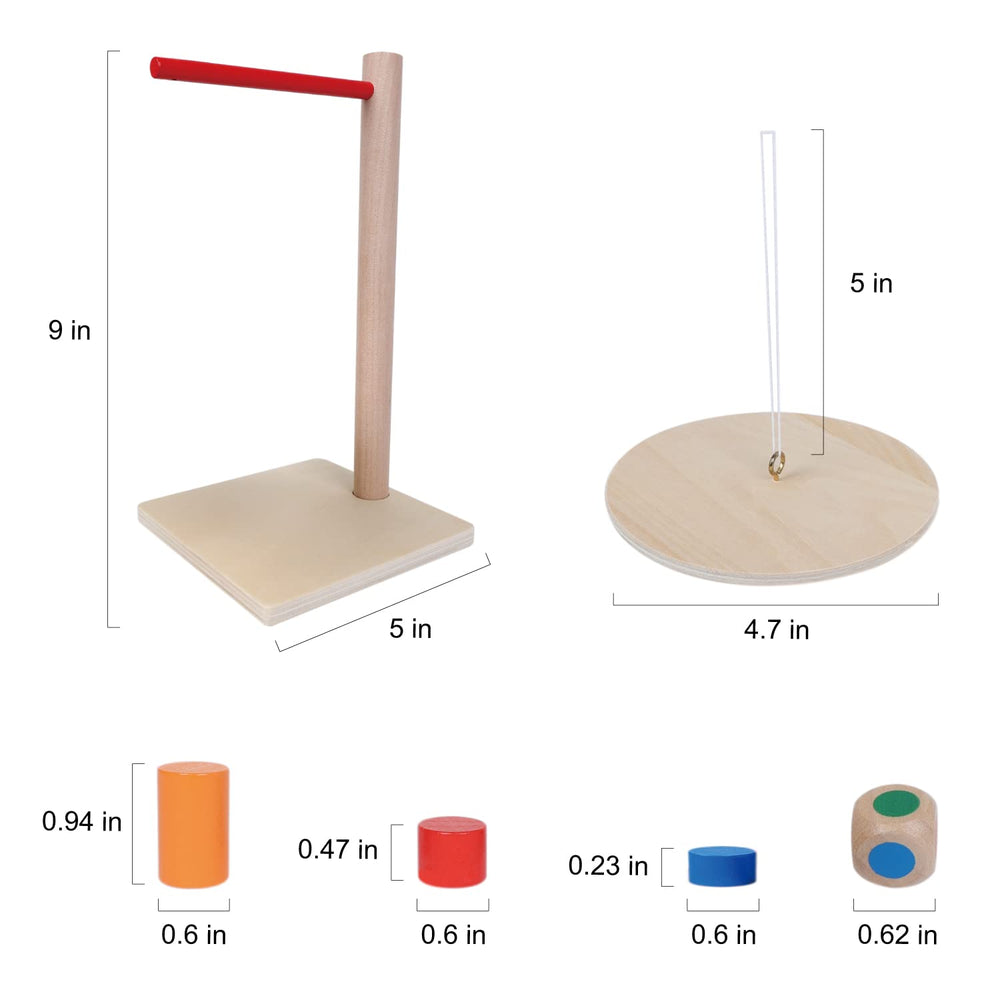 GOTHINK wooden pendulum setup demonstrates sturdy construction.