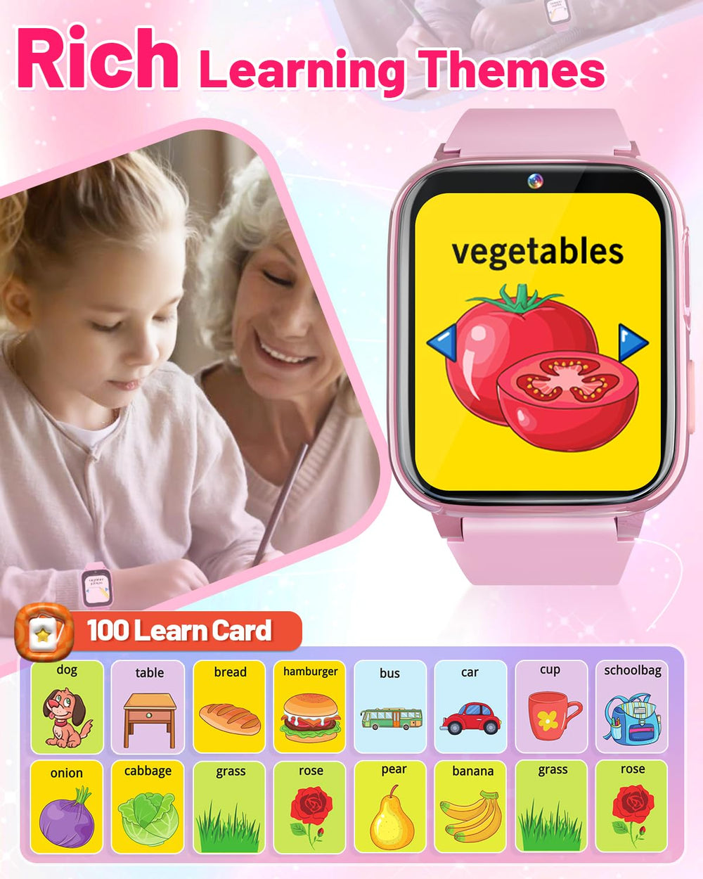 Gothwick Kids Smartwatch selfie photo capability for creative moments.