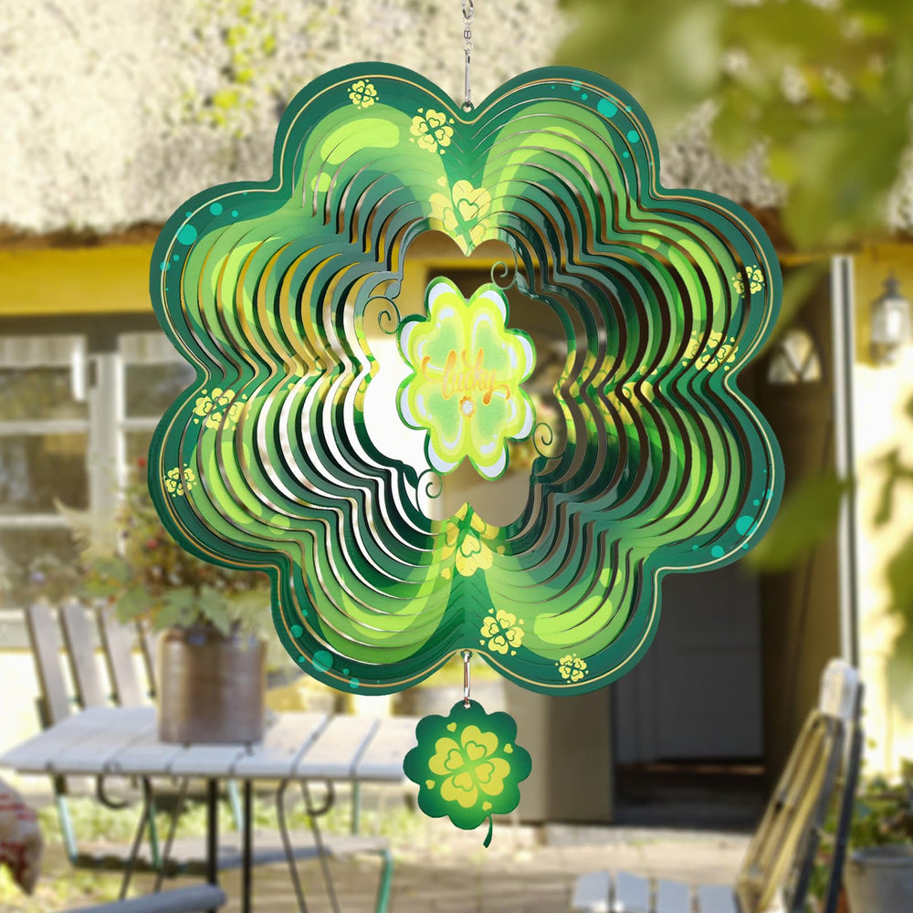 GOTOME 3D glitter wind spinner emits magical light as it spins gracefully.