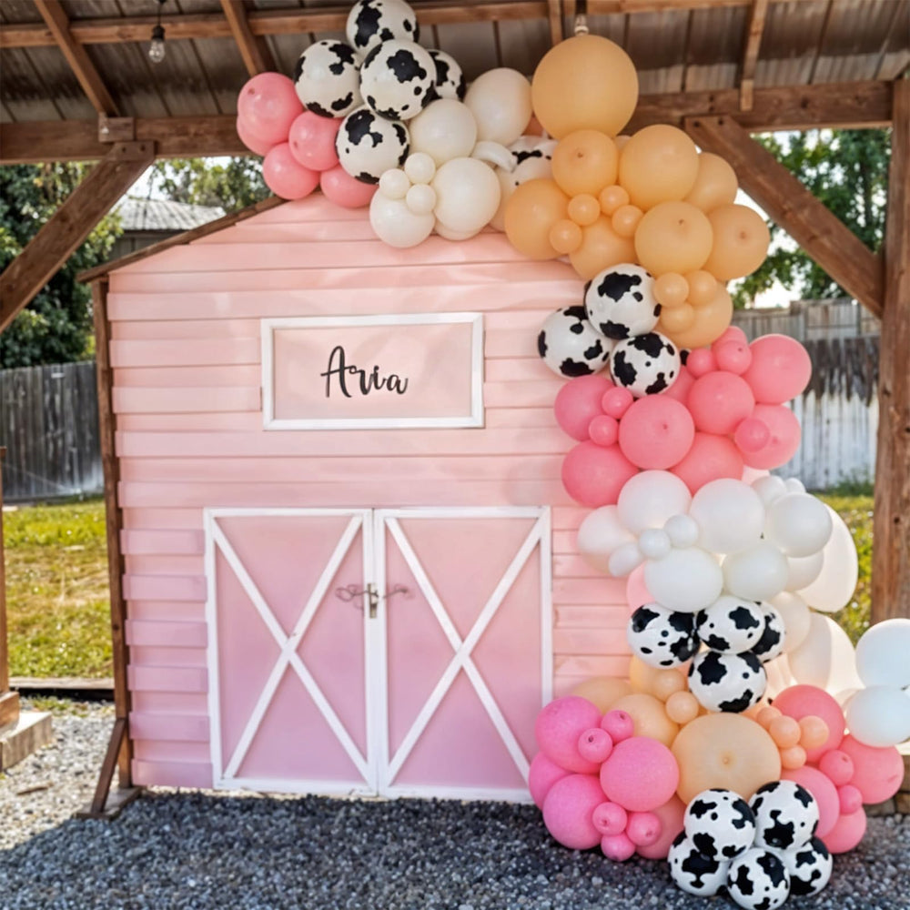 Govpy cowgirl party backdrop balloons ideal for rodeo themes