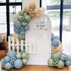 Govpy ivory sand balloon features warm neutrals for woodland table decor.