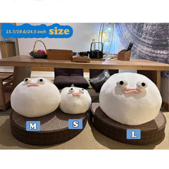 Goylmc Puffer Fish Plush round body for cozy hugs