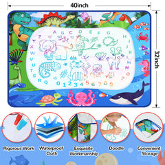 GPPNKC Water Doodle Mat multi-child drawing without mess