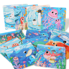 GR GRINNNIE Wooden puzzle hands friendly design makes kid safe screen free fun.