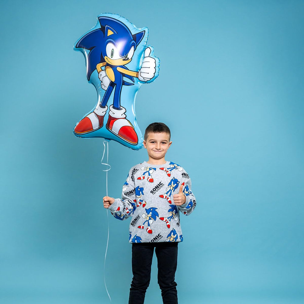 Grabo Sonic balloon close view shows durable Mylar foil finish