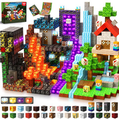 GraceDuck 200pcs magnetic blocks for creative building and STEM learning.