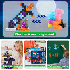 GraceDuck bright colors attract young builders to independent and cooperative play.
