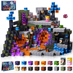 GraceDuck magnetic blocks in a dark castle scene boost imaginative play and fine motor skills.
