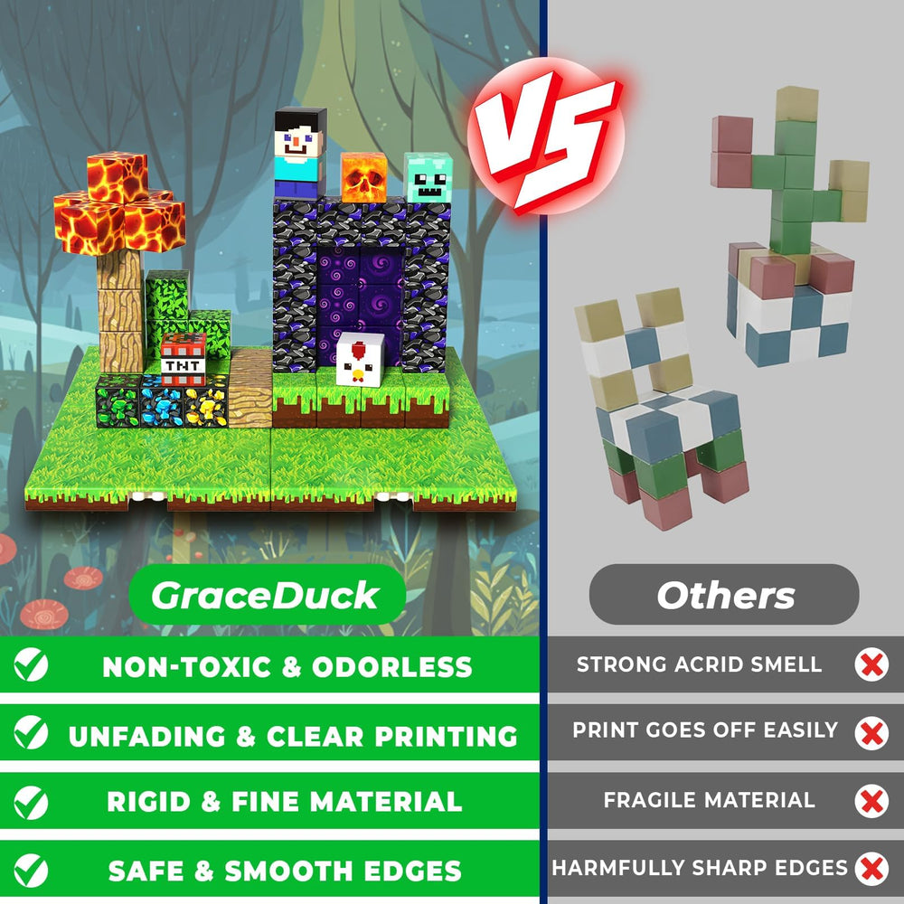 GraceDuck rounded edges ensure safe hands during early construction sessions.