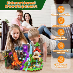 GraceDuck magnetic blocks build spatial awareness and fine motor skills.