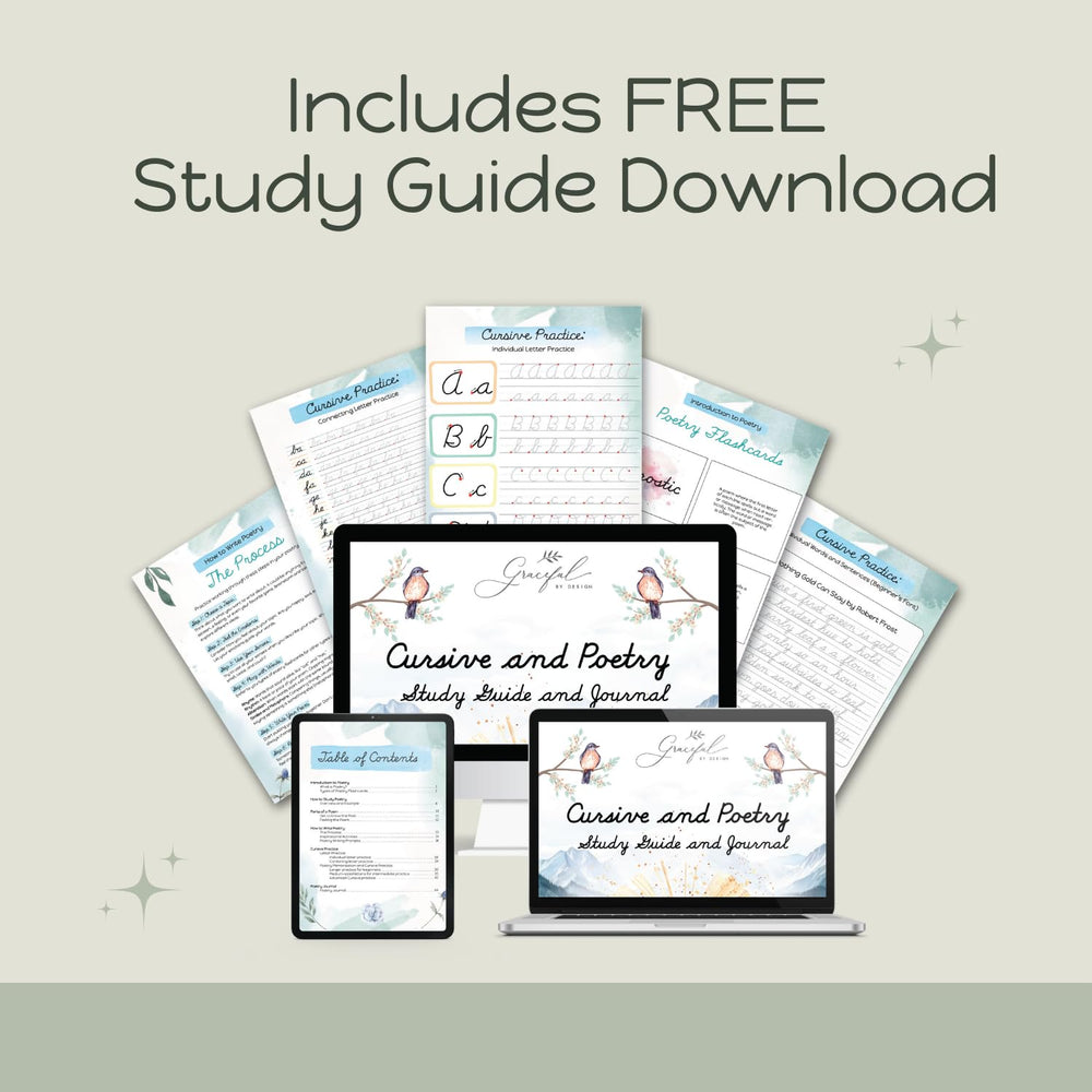 Graceful By Design adults refreshing cursive handwriting through guided practice.