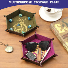 Grajar dice tray with deer pattern blends elegance with organization