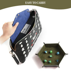 Grajar dice tray doubles as storage for dice and small items
