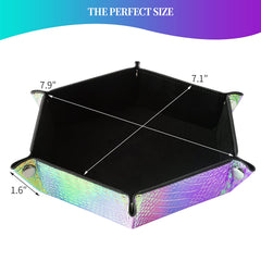 Grajar dice tray outer PU leather, durable protection for tables.