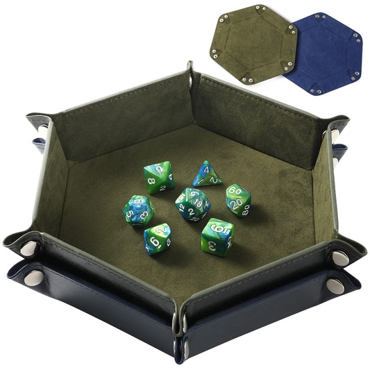 Grajar dice tray royalblue velvet inside protects surfaces during gameplay