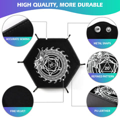 Grajar PU leather exterior and velvet interior for quiet rolls