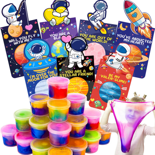Gralima Galaxy Slime valentines cards pack for classroom gift exchanges and joyful learning.