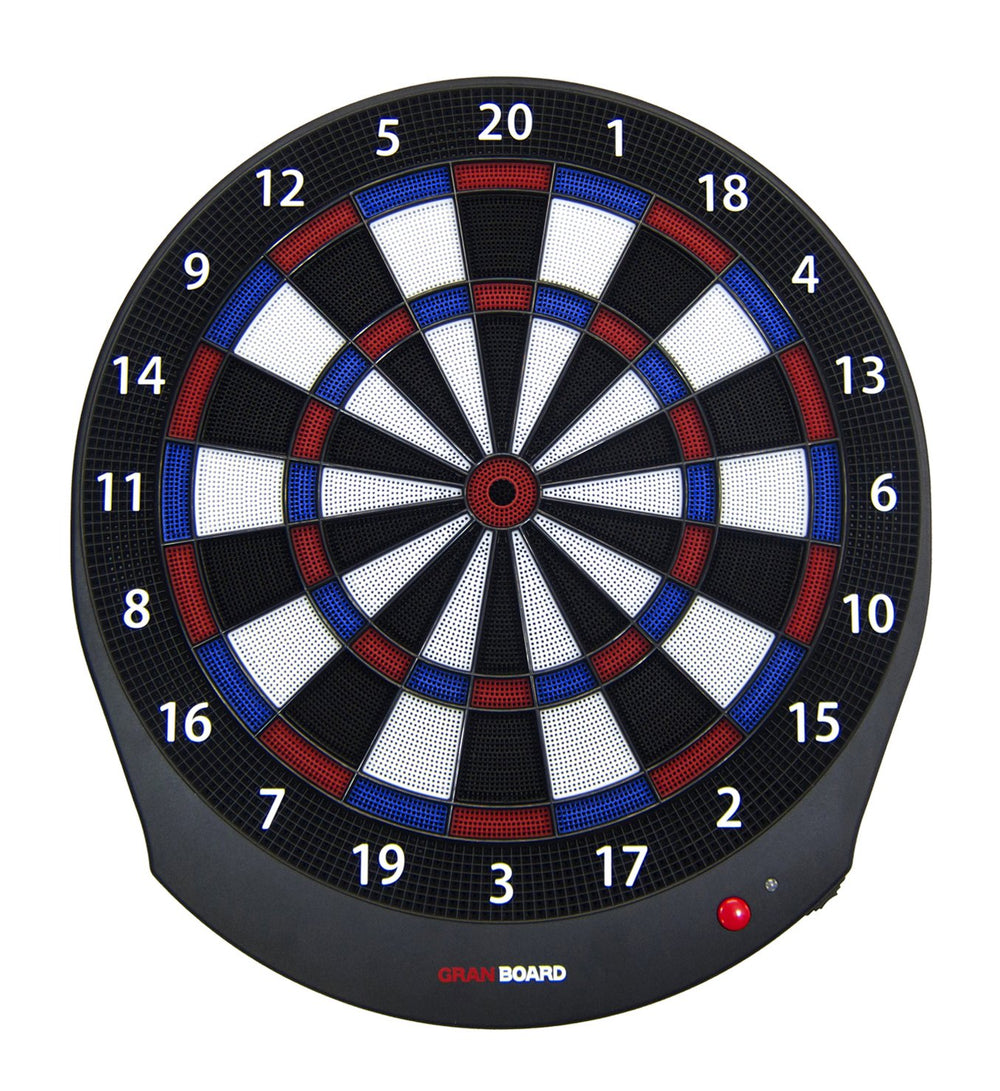 GranBoard Dash Blue front view: cordless dartboard for home play