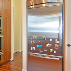 GRANDLMOON garden and furniture magnets arranged for learning