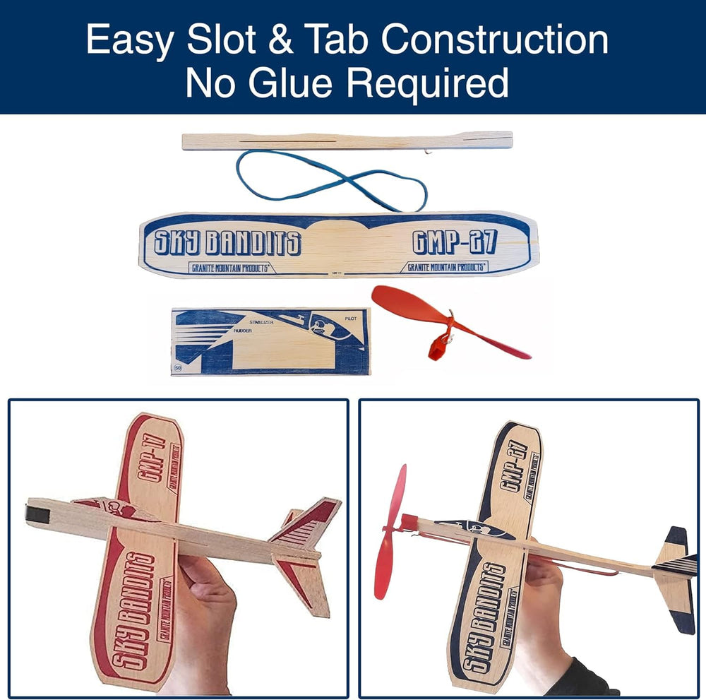 Granite Mountain Products Sky Bandits 17 glider for easy throws.