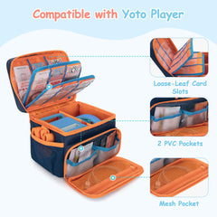 GRAOSO YOTO case open compartment shows main storage for player and cables