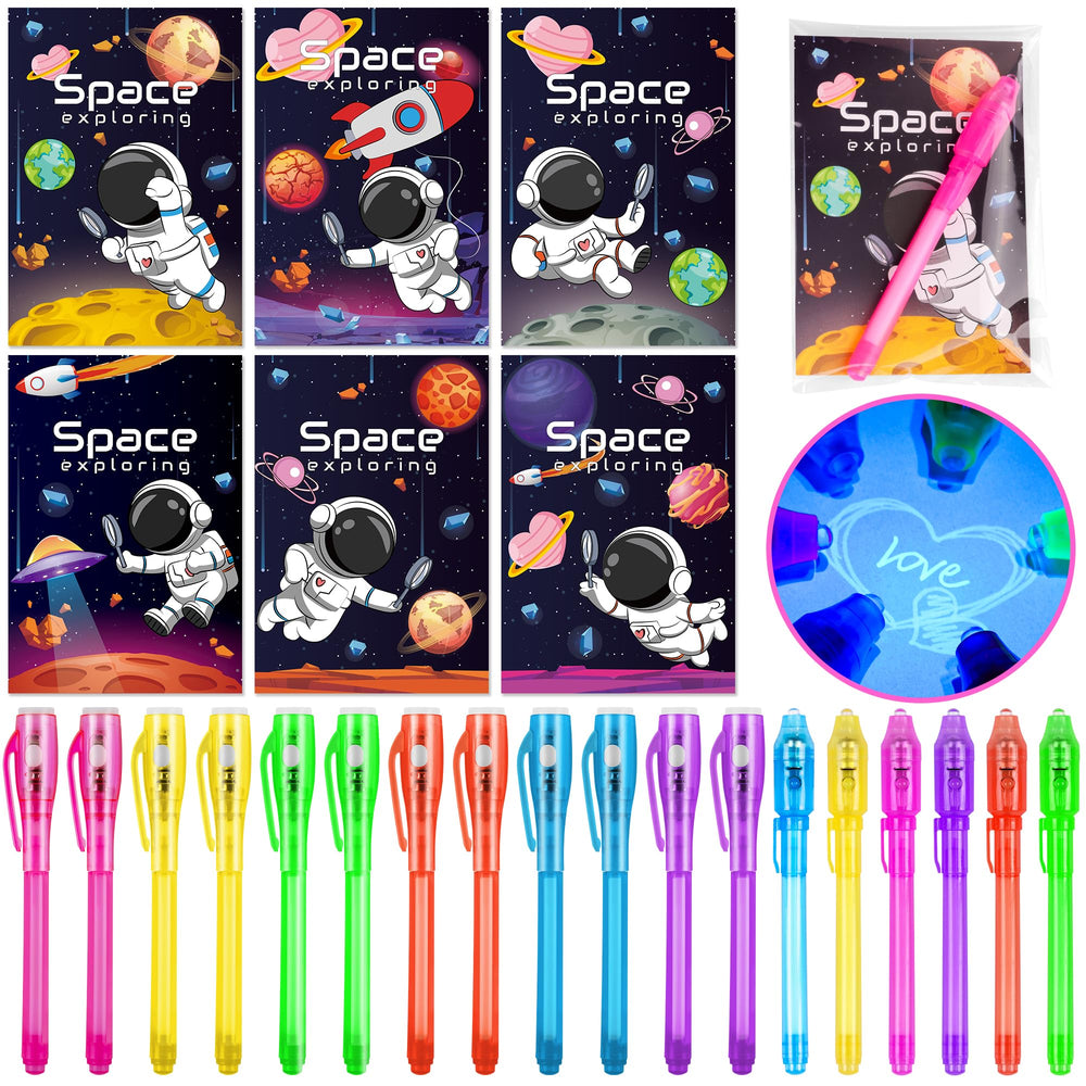 Grastfu invisible ink pen with LED glow revealing secret messages for classroom surprises