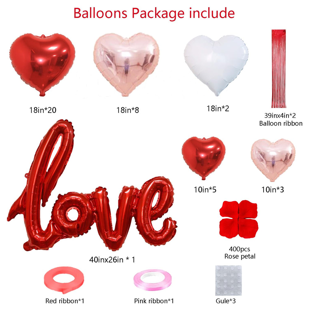 Grcypa red balloon rain silk 4x39 creates cascading sparkle.