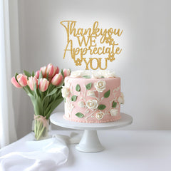 GREABRRY Thank You topper brightens celebrations while staying reusable