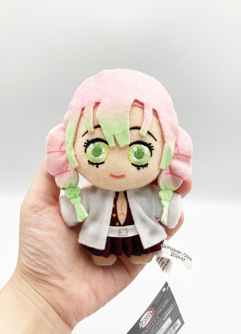 Great Eastern Mitsuri Kanroji mini plush facial detail highlights charm