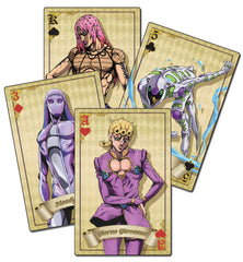 Great Eastern Entertainment JoJo's S4 Big Group Playing Cards show vibrant anime art for fans and collectors