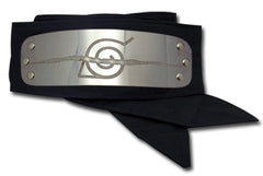 Great Eastern Naruto anti-leaf headband in black for cosplay and display