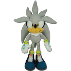 Great Eastern GE-8960 Silver Sonic plush, front view, ideal for display or gifting.