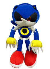 Great Eastern Metal Sonic plush, front view, perfect as a display piece