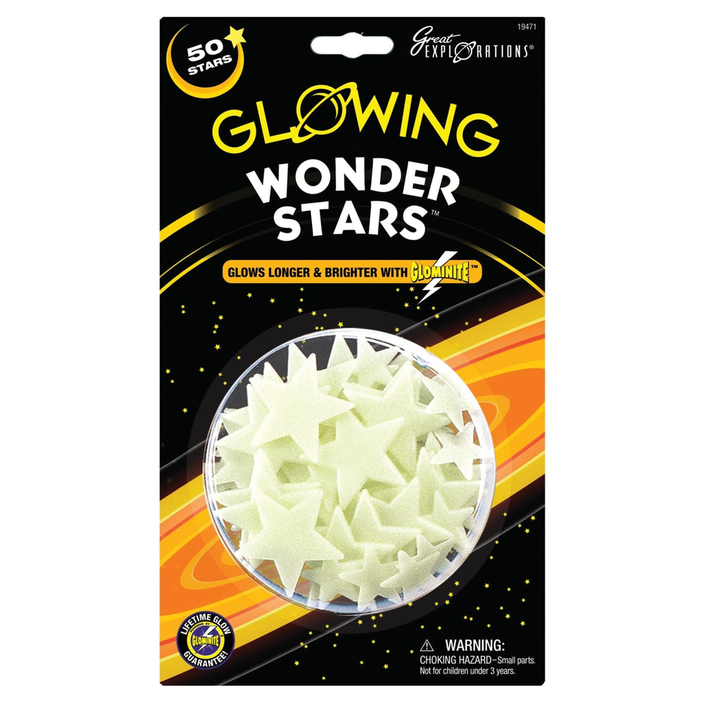 Great Explorations Wonder Stars glow on the ceiling, creating celestial ambience.