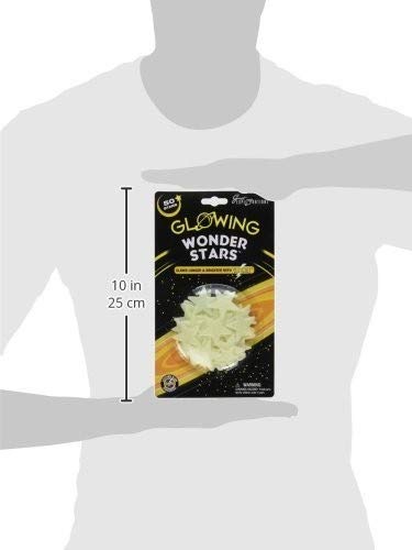 Great Explorations Wonder Stars adhesive putty enables easy, damage-free placement.