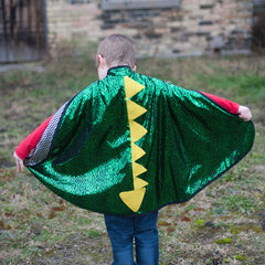 Canadian-made, high-quality material supports durable, everyday dress-up fun.