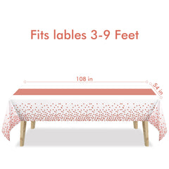 GREATRIL rectangle 54x108 table cover in a two-pack for easy setup.