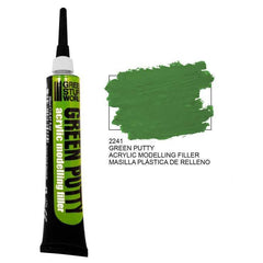 Green Stuff World Green Putty 2241 applied to model joints for precise smoothing and a hard surface.