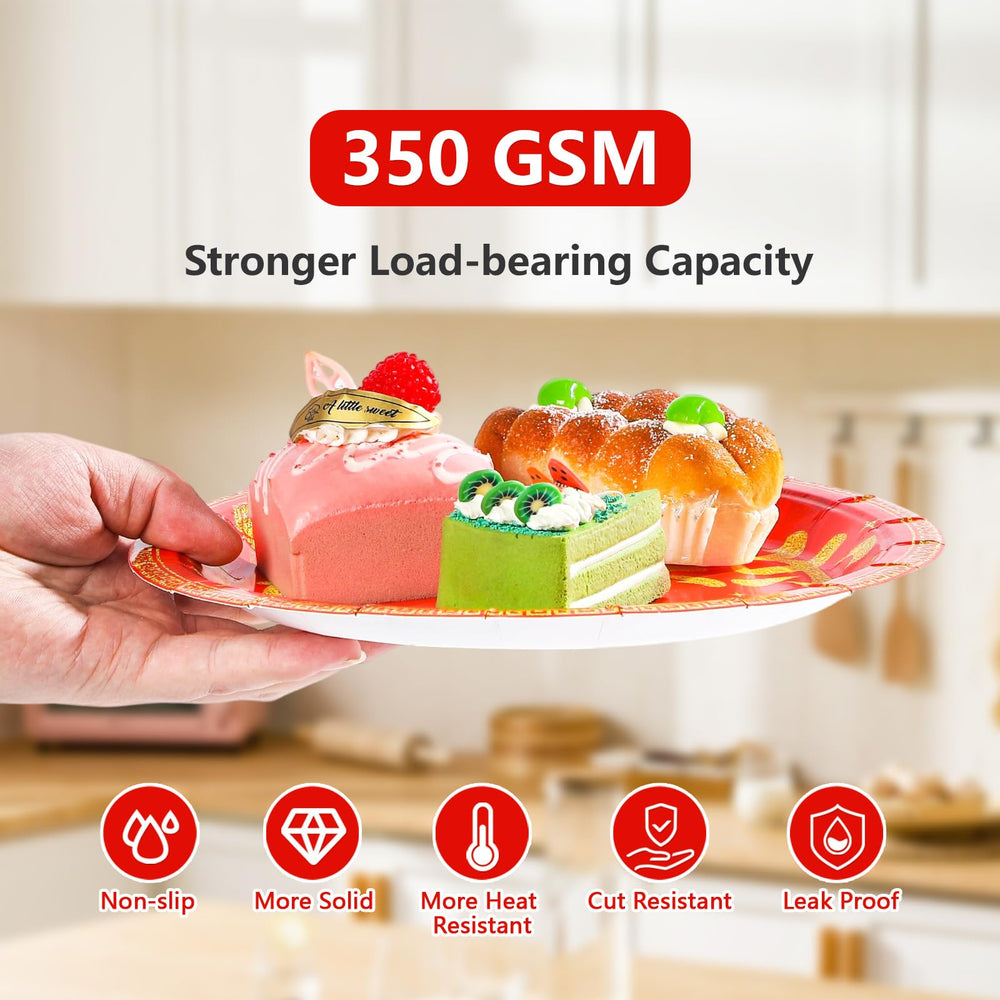 Greencian red forks coordinated with the set for quick servings