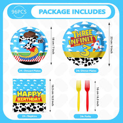 Greencian dessert plates 7 inch with cartoon toys provide festive snacks and simple table setup.