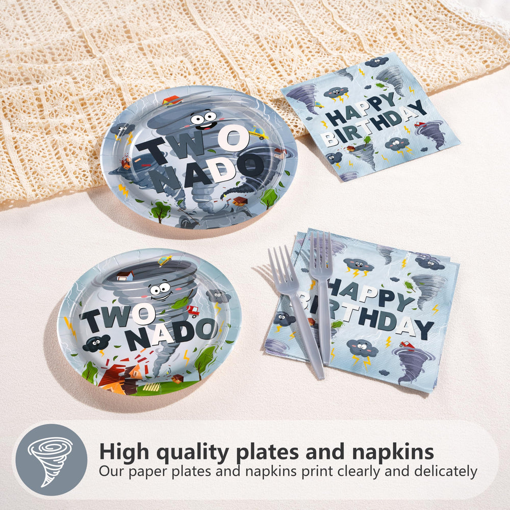 Greencian Twonado 7-inch plates, ideal for snacks and easy cleanup