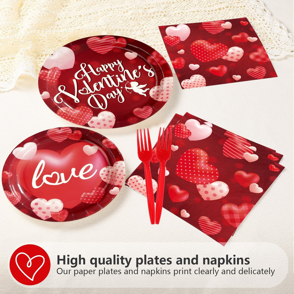 Greencian Valentine 3-ply napkins, soft and absorbent for messy bites