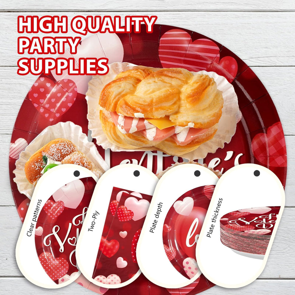 Greencian Valentine romantic theme with bold white lettering and hearts
