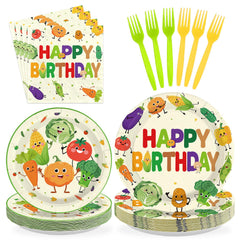 Greencian 9-inch vegetable dinner plates for sturdy, mess-free meals.