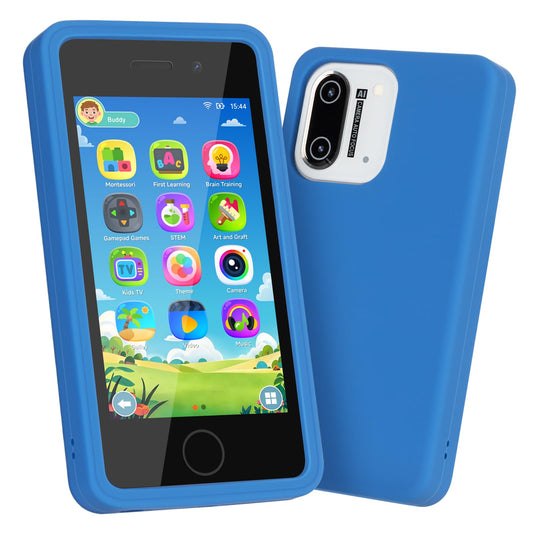 GREENCREEK Kids Phone front view shows kid-friendly design for safe play.